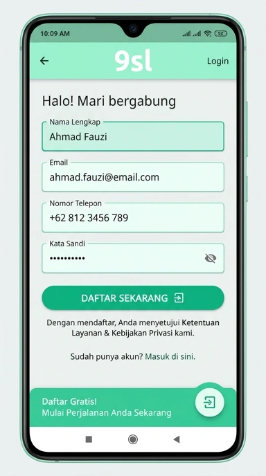 Buat Akun Baru di 9sl dengan Mudah dan Cepat