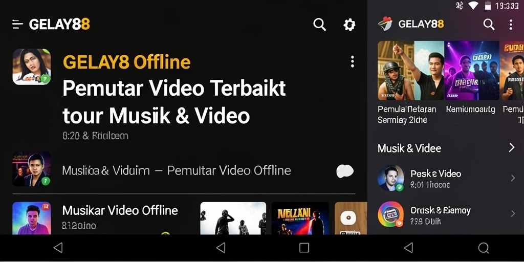 Antarmuka GELAY88 yang intuitif untuk Pemutar Video Offline.