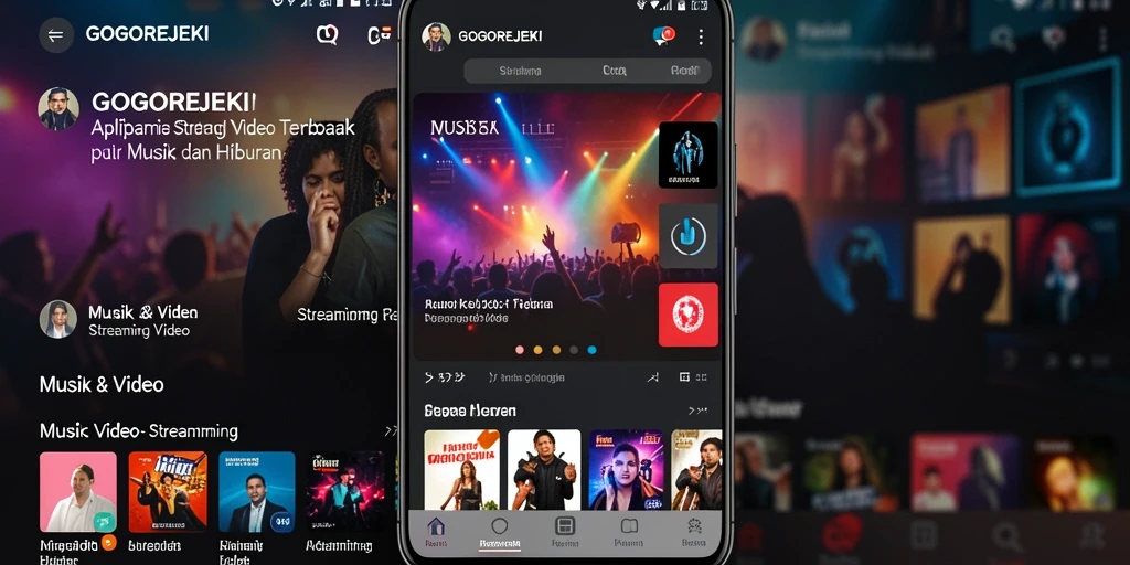 Antarmuka GOGOREJEKI yang menampilkan berbagai pilihan Streaming Video.