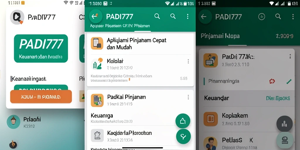 Antarmuka PADI777 yang intuitif dan mudah digunakan untuk mengajukan pinjaman.