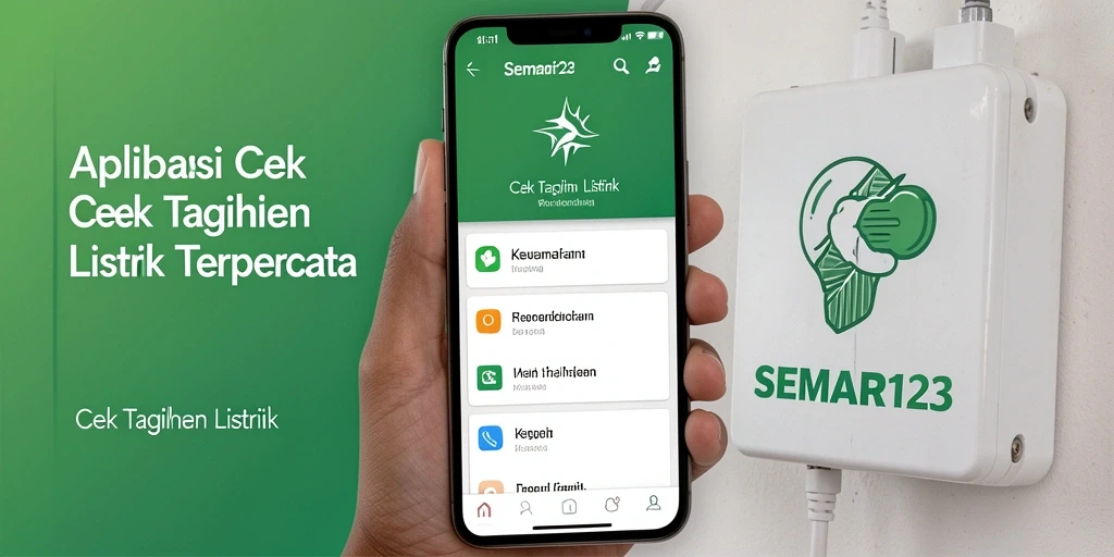 Tampilan antarmuka Cek Tagihan Listrik SEMAR123 yang mudah digunakan.